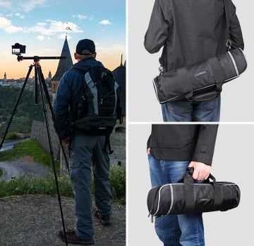 K&F Concept T254A8 Monopod Özellikli Tripod (239cm Uzunluk)