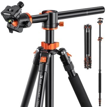 K&F Concept T254A8 Monopod Özellikli Tripod (239cm Uzunluk)