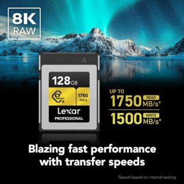Lexar 128GB Professional CFexpress Type-B Hafıza Kartı + Lexar Type B Kart Okuyucu