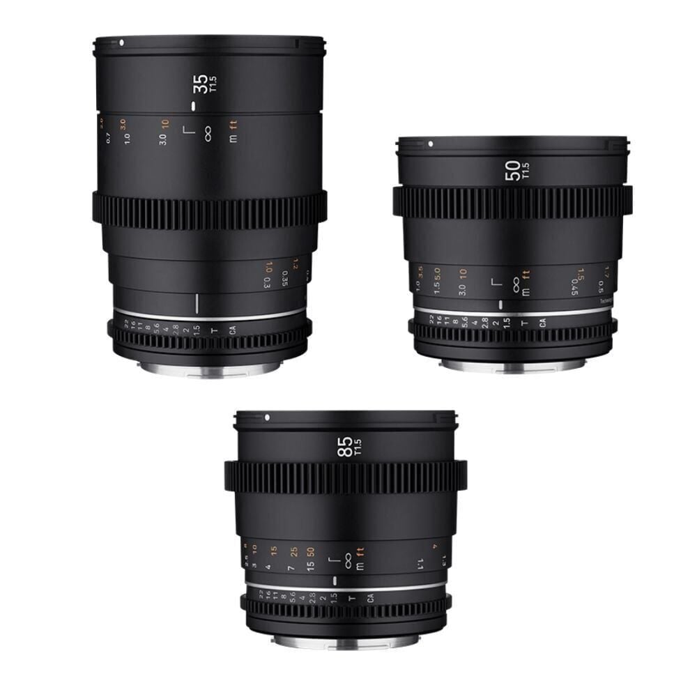 Samyang 35/50/85mm VDSLR MK2 3'lü Cine Lens Seti (Sony E)