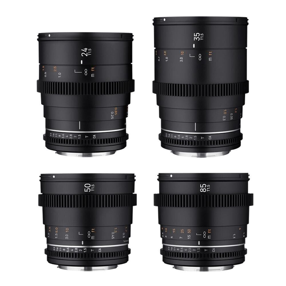 SAMYANG 24/35/50/85 VDSLR MK II 4'lü Sine Lens Seti (Sony E)
