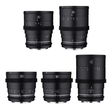 SAMYANG 24/35/50/85/135 VDSLR MK II 5'li Sine Lens Seti (Sony E)