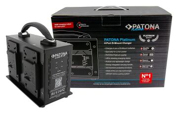 Patona 1735 Platinum B-Mount Charger F. 4Pcs Battery