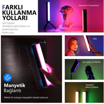 Neewer RGB1 Manyetik El Tipi LED Işık Tüpü