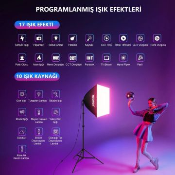 Neewer RGB1 Manyetik El Tipi LED Işık Tüpü