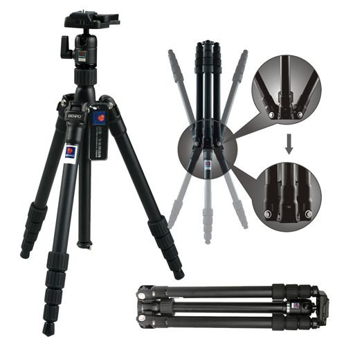 Benro C-0690T B-00  Carbon Fiber Travel Angel Tripod Top Kafa ile