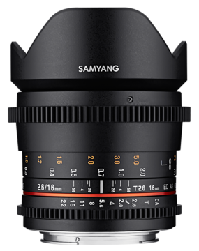 Samyang 16mm T2.6 ED AS UMC Cine Lens (Canon EF)