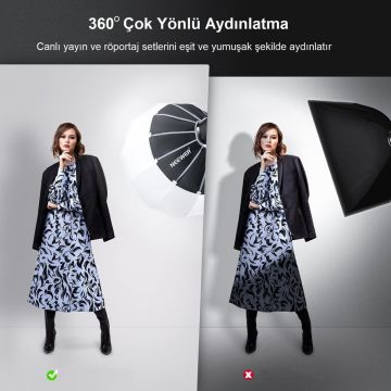 NEEWER NS90L Hızlı Kurulan 90cm Fener Softbox