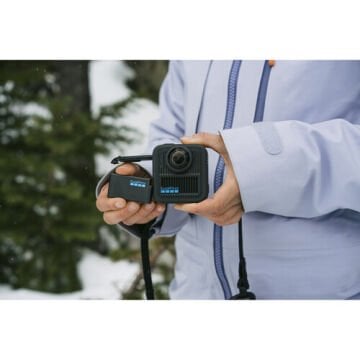 GoPro MAX2 için Çift Pil Şarj Cihazı ve Enduro Batarya