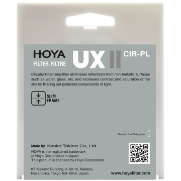 Hoya 58mm UX II Circular Polarize Filtre