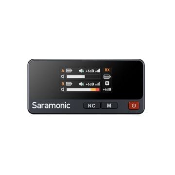 Saramonic Air 01 Kablosuz Yaka Mikrofonu – Çift Verici, Tek Alıcı, 48kHz 24-Bit Ses Kalitesi, iPhone / Android / Kamera Uyumlu