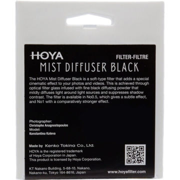 Hoya 72mm Mist Diffuser Black No 1 Filtre