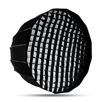 GDX Parabolic Gridli Softbox 70cm Kolay Kurulum YouTube, Reel ve Film Çekimleri İçin Profesyonel Softbox