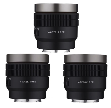 Samyang V-AF 3'lü Set (24mm, 35mm, 75mm T1.9) (Sony E)