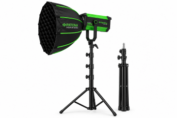 Patona 4169 Premium GL200M Bi-Color Cob-Led-Stüdyo Işığı 200W ( Tekli Softbox'lı Set )