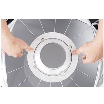 GDX Parabolic Gridli Softbox 120cm Kolay Kurulum YouTube, Reel ve Film Çekimleri İçin Profesyonel Softbox