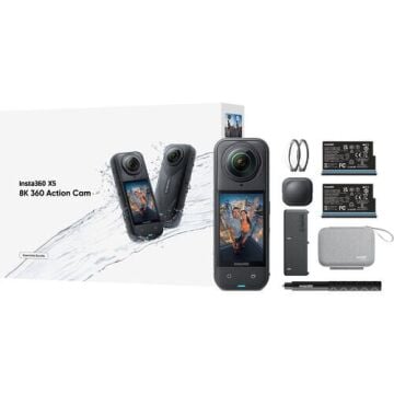 Insta360 X5 360° Aksiyon Kamerası Essentials Bundle + 128 GB MicroSD Hafıza Kartı
