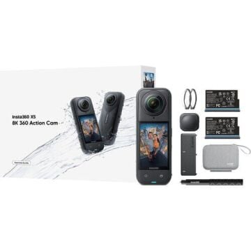 Insta360 X5 360° Aksiyon Kamerası Essentials Bundle + 256GB MicroSD Hafıza Kartı