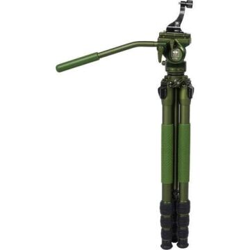Sirui CT04+cT5 Pilot Series Video Tripod Kiti (Koyu Yeşil)