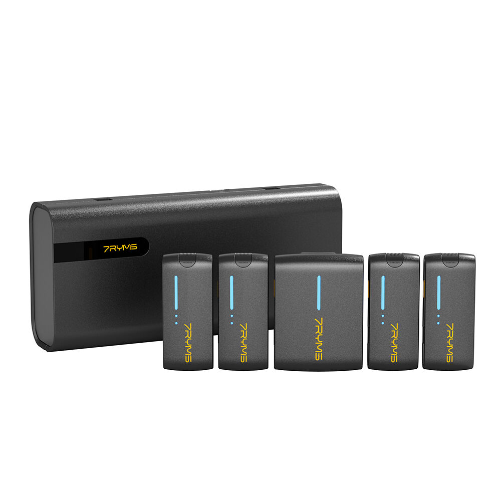 7RYMS iRay DW40 Dört Konuşmacılı Mini Kablosuz Mikrofonu Siyah