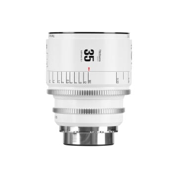 7Artisans Cine 35mm T2.1 INFINTE PL Mount MF Fullframe Lens Beyaz