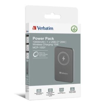 VERBATIM 32249 Powerpack 10K mAh GRY MCP-10GY