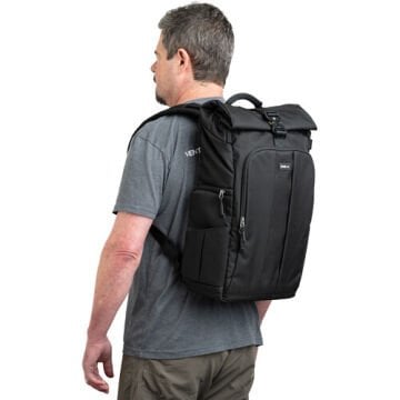 ThinkTank FocusPoint Rolltop Kamera Sırt Çantası (Asphalt Black, 30 L) | Profesyonel Fotoğrafçı Çantası