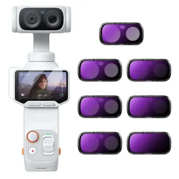 K&F Concept Insta360 Luna Ultra İçin 7 Parça ND Filtre Seti (ND8, ND16, ND32, ND64, ND128, ND256, ND1000)