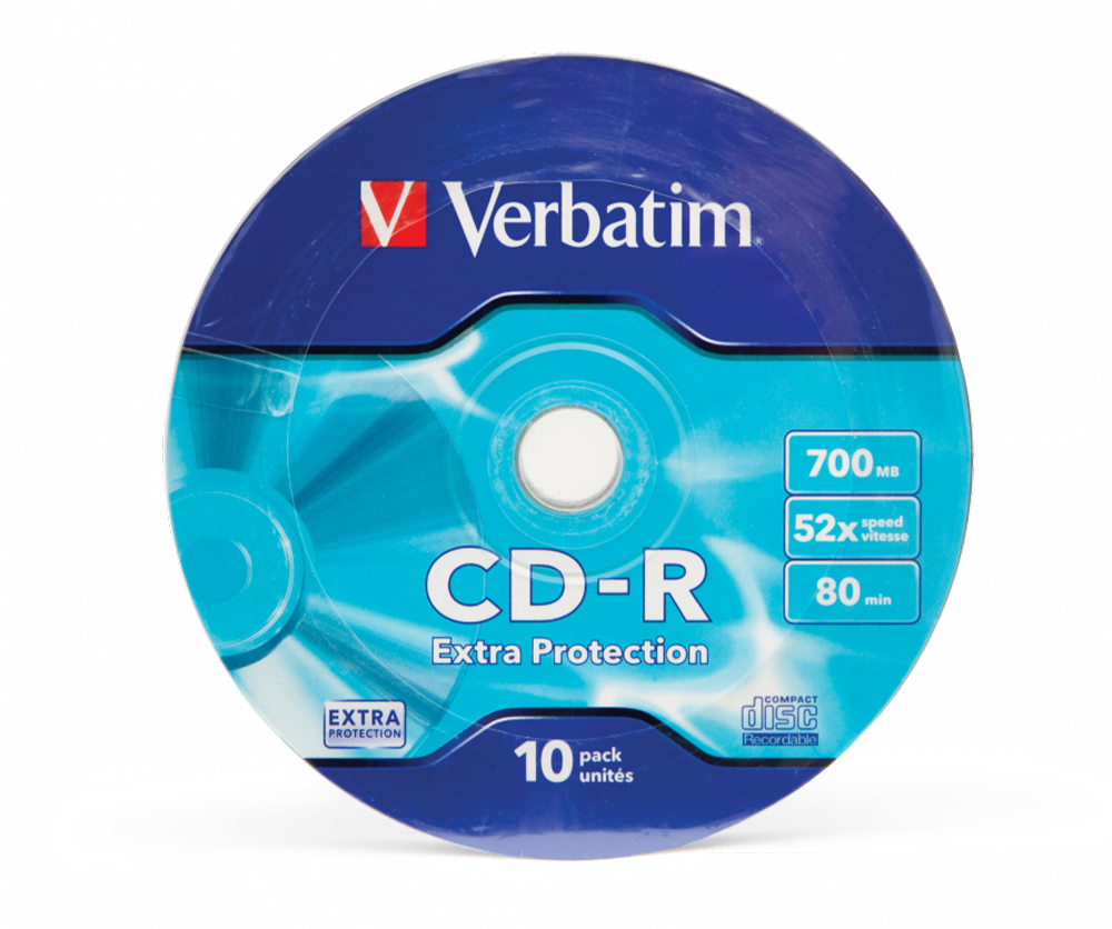 VERBATIM 43725 - CD-R 52 X 700MB 10 PACK