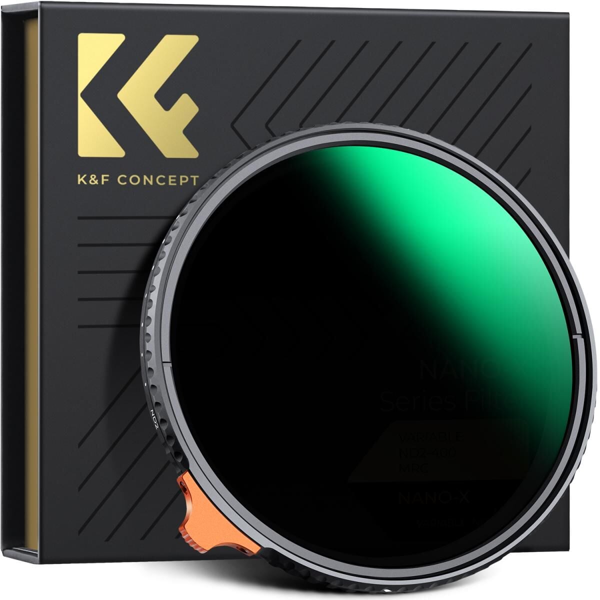 K&F Concept 95mm Nano-X Variable ND2-400 Filtre (1 ile 9 Stop)