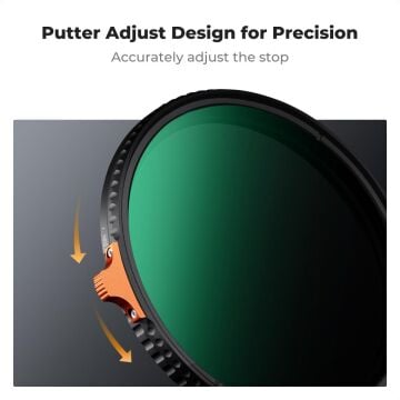 K&F Concept 95mm Nano-X Variable ND2-400 Filtre (1 ile 9 Stop)