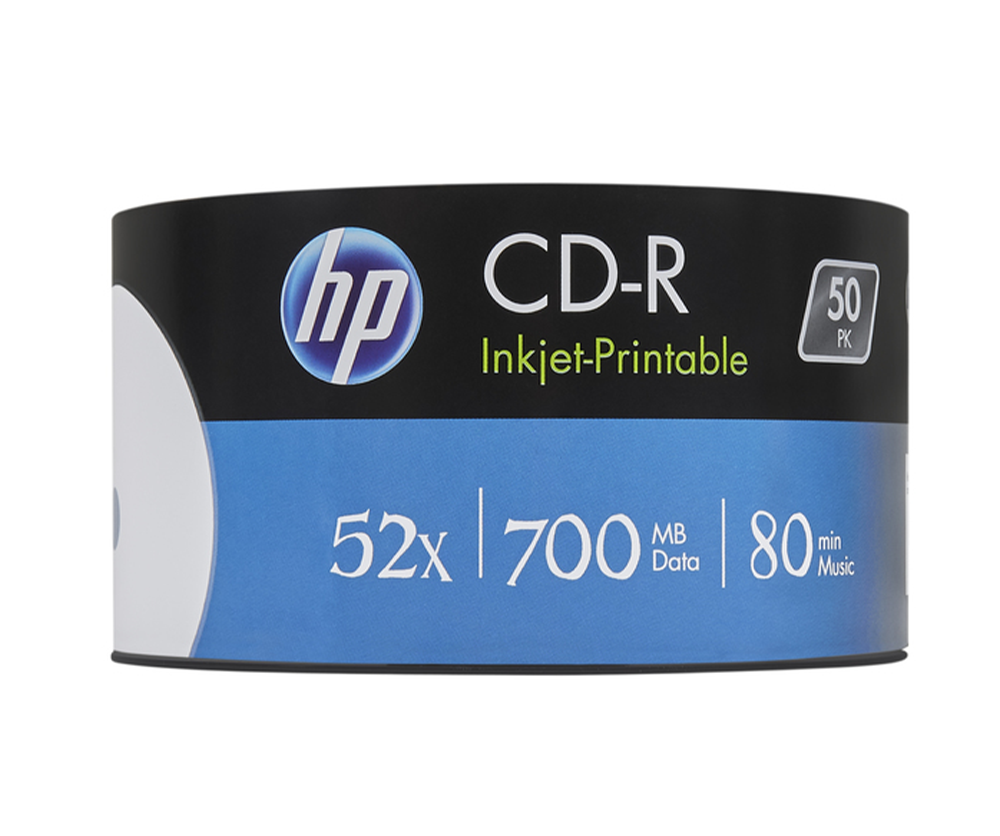 HP CD-R IJ 52X 700MB 50PACK (CRE00070WIP-3) - 69301