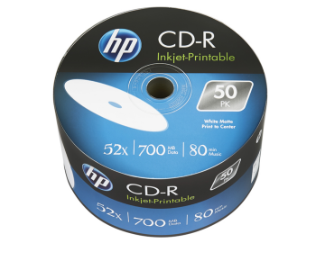 HP CD-R IJ 52X 700MB 50PACK (CRE00070WIP-3) - 69301