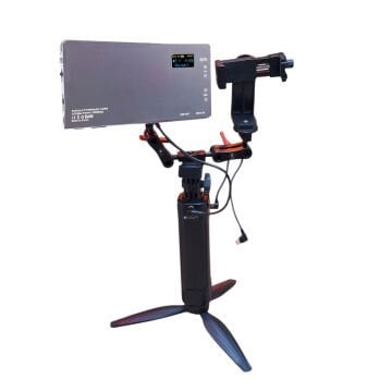 GDX CF-135 RGB Telefon Vlog + El Tipi Powerbank Tripod Batarya