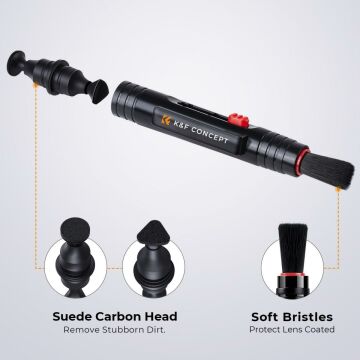 K&F Concept KF1917 3'ü 1 Arada DSLR Fotoğraf Makinesi Temizleme Seti