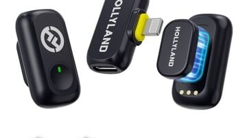 Hollyland LARK A1 Duo Type-C Kablosuz Yaka Mikrofonu Sistemi (Siyah)