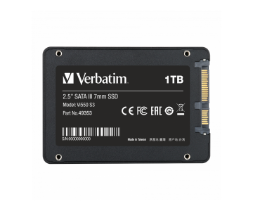 VERBATIM 49353 - 1TB VI550 S3 2.5'' SATA SSD (Okuma 520MB/sn. - Yazma 500MB/sn.)