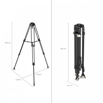 SmallRig 4167 FreeBlazer Ağır Hizmet Tipi Karbon Fiber Tripod