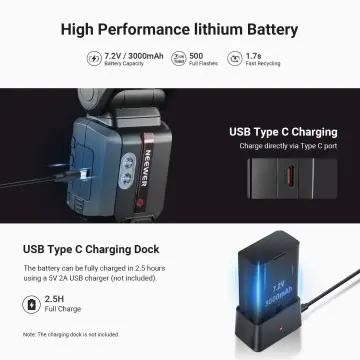 Neewer Z3R-S Sony Uyumlu 100W Yuvarlak Kafa Akülü Tepe Flaşı