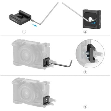 SmallRig 5033  Metal Ayak Montaj Desteği (4 adet)