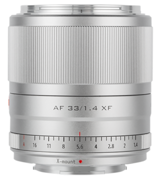 Viltrox AF 33mm f/1.4 XF Lens (Fujifilm X) Silver