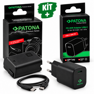 Patona 9420 Canon LP-E6P İçin USB-C Girişli Kukla Pil Adaptörü