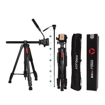 Kingjoy VT-890H6 Video Tripod Yatay Olan Orta Boru Özelliği