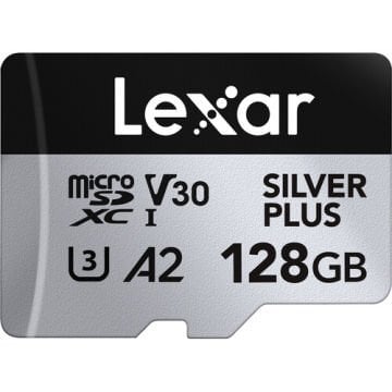 Lexar 128GB UHS-I microSDXC V30 Silver Plus Professional Hafıza Kartı