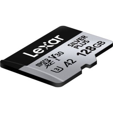 Lexar 128GB UHS-I microSDXC V30 Silver Plus Professional Hafıza Kartı