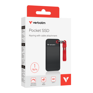 VERBATIM 32192 - V Pocket SSD USB3.2 GEN2 1TB B/R