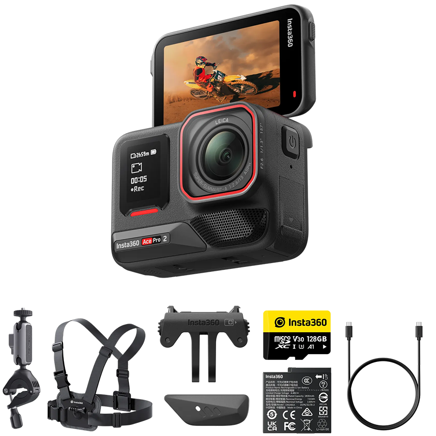Insta360 Ace Pro 2 Aksiyon Kamerası Bike Bundle