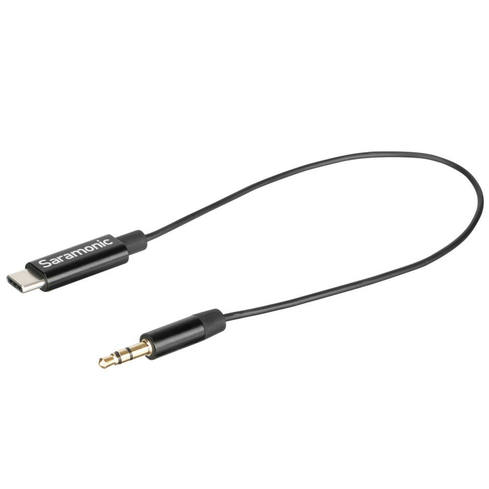 Saramonic SR-C2001 Erkek 3,5 mm TRS Mikrofon Girişi iPhone 15, Android, Bilgisayarlar, iPad (M/S) için USB-C Adaptörüne