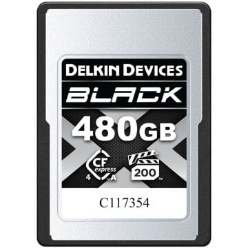 Delkin 480GB CF Express Type A 4.0 Vgp200 Black  Hafıza Kartı (Okuma:1830 - Yazma:1710)
