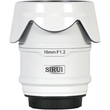 Sirui Sniper 16mm F1.2 APS-C/S35 Auto-Focus Lens (E Mount, Beyaz)